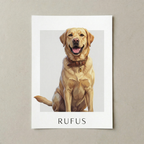 Personalisiertes Tierportrait - Modernes Digitales Gemälde