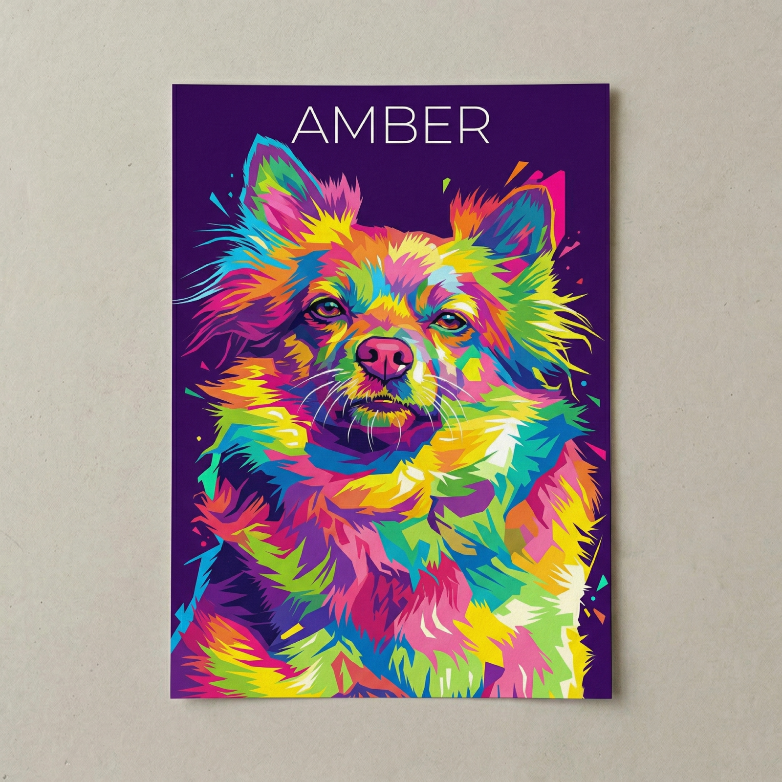 Personalisiertes Tierportrait - Pop Art