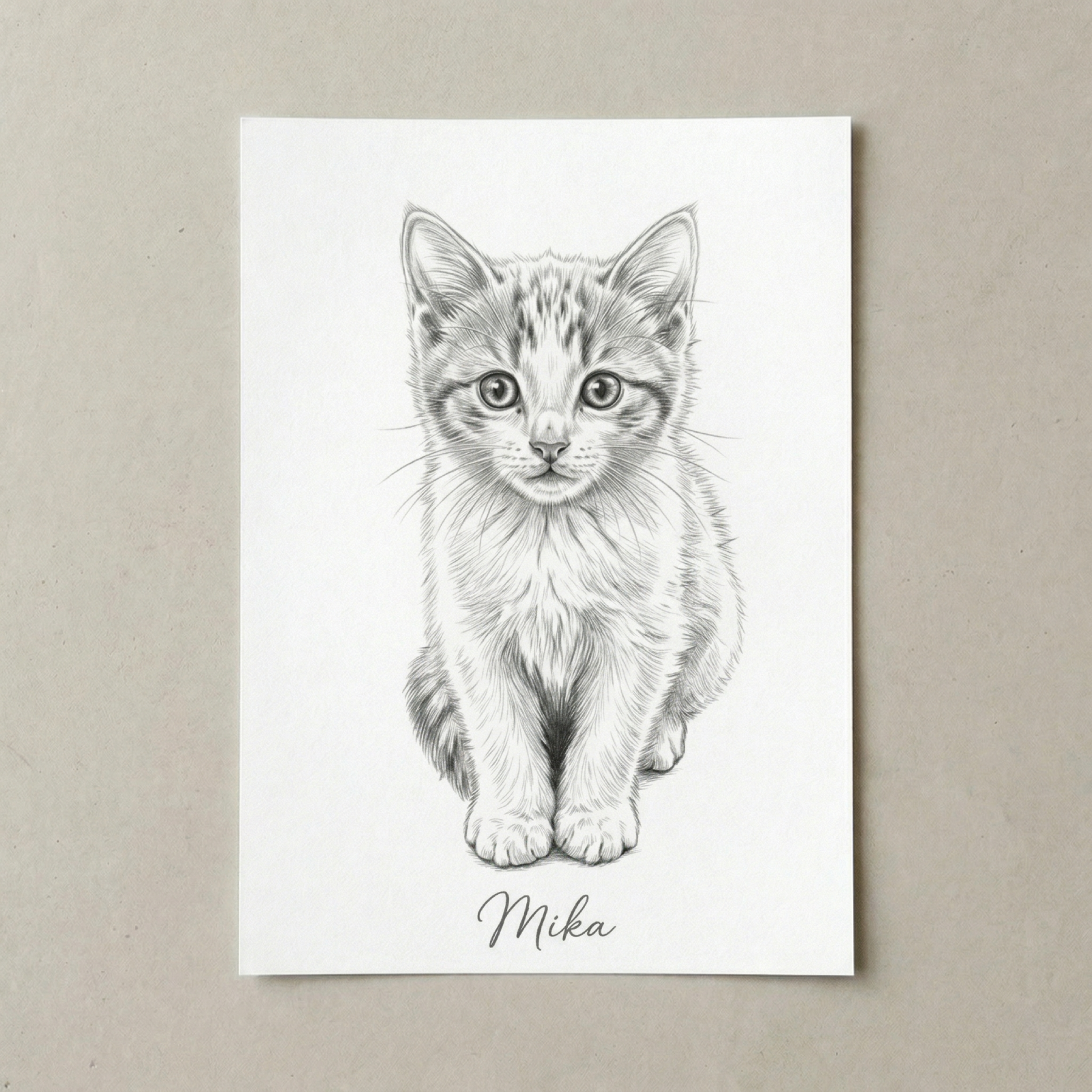 Personalisiertes Tierportrait - Zeichnung