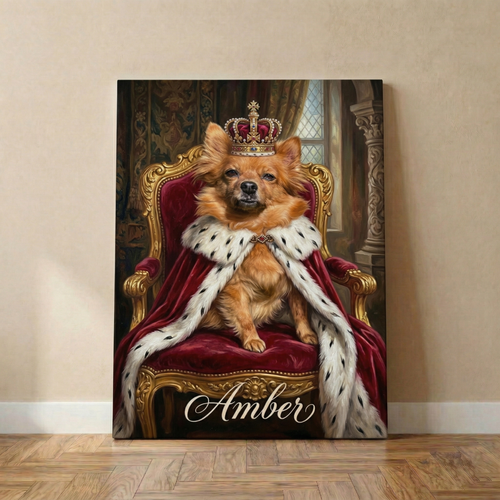 Personalisiertes Tierportrait - Königliches Gemälde