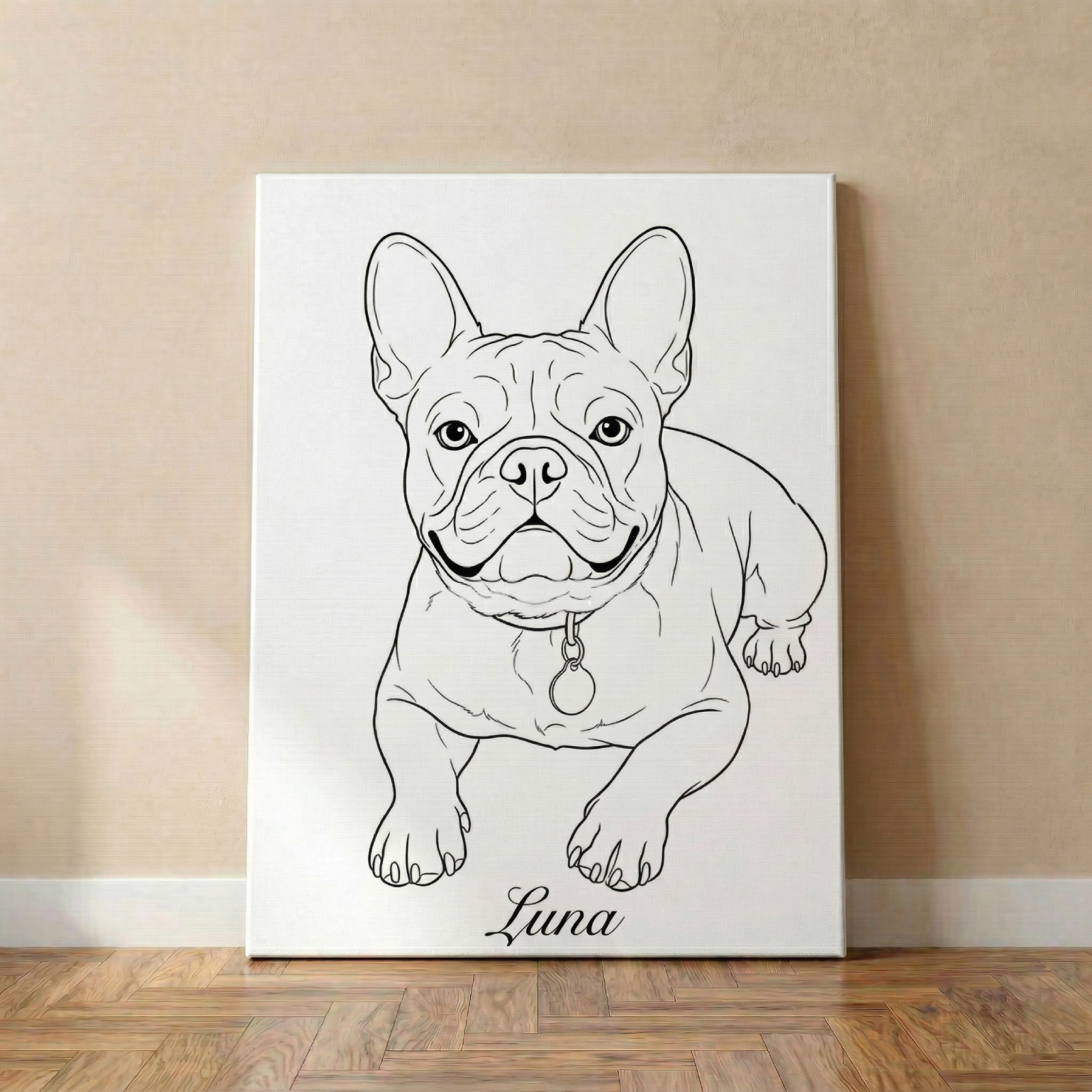 Personalisiertes Tierportrait - Skizze