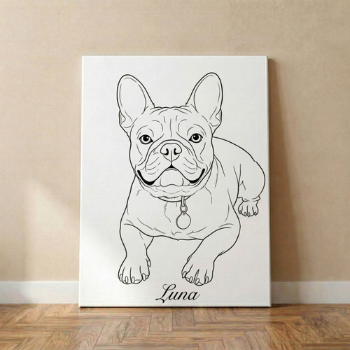 Personalisiertes Tierportrait - Skizze