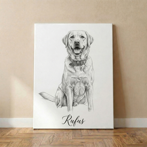 Personalisiertes Tierportrait - Zeichnung