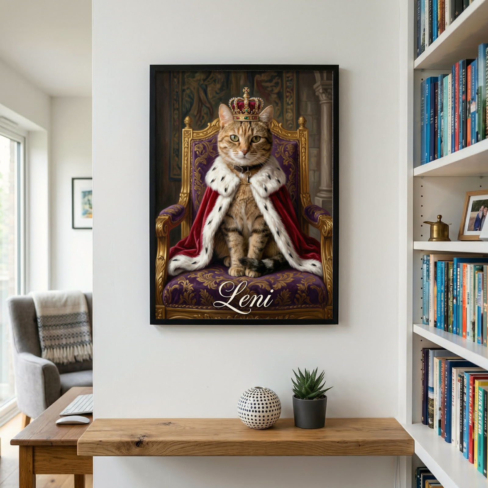 Personalisiertes Tierportrait - Königliches Gemälde