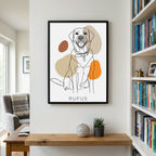Personalisiertes Tierportrait - Lineart