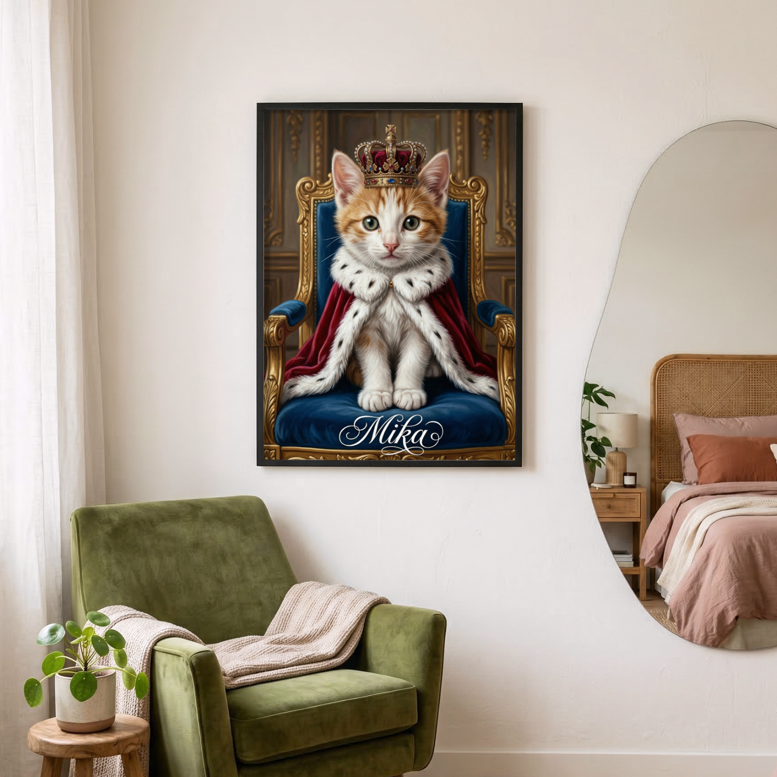 Personalisiertes Tierportrait - Königliches Gemälde
