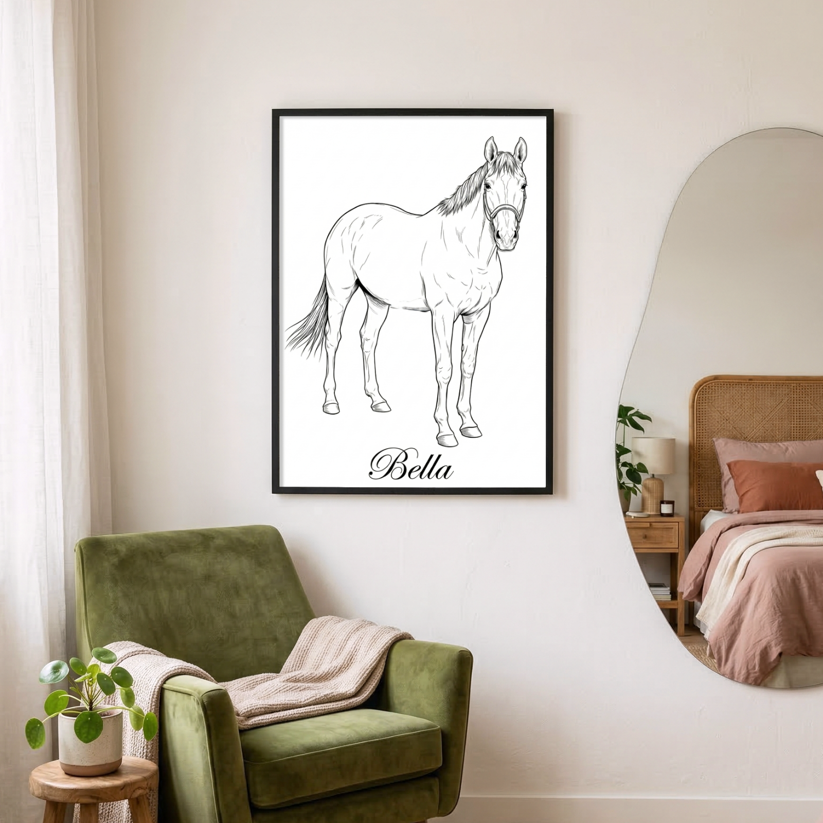 Personalisiertes Tierportrait - Skizze