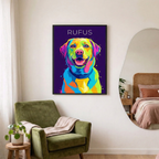 Personalisiertes Tierportrait - Pop Art