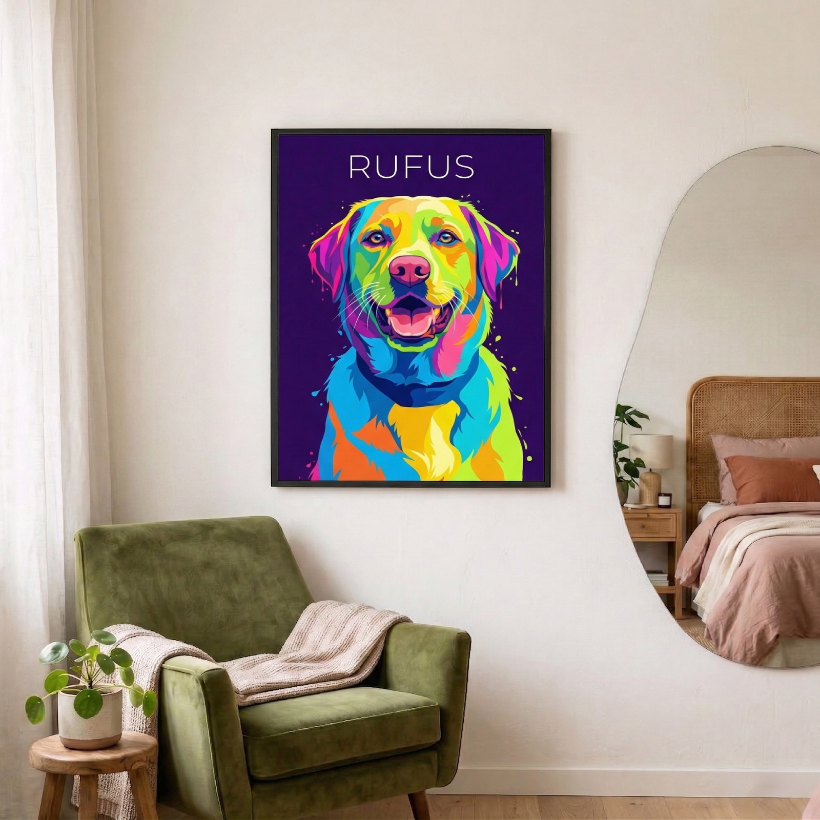 Personalisiertes Tierportrait - Pop Art